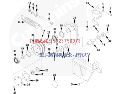 LZ525固井機康明斯KTA19-C525調整墊片3419359B