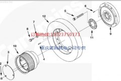 韋伯克120T電動輪礦用車康明斯KTA2300-C1200曲軸接頭